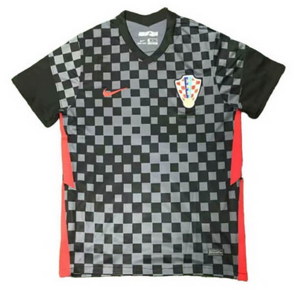 Tailandia Camiseta Croacia 2ª 2020 Negro